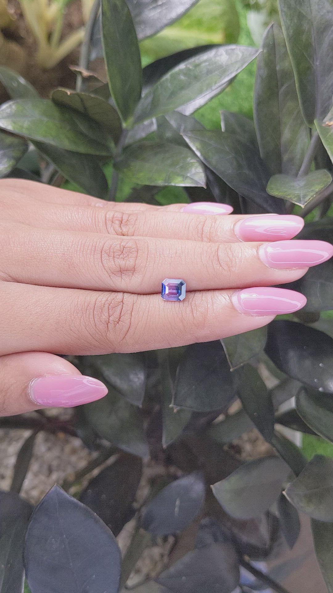 1.18 Ct. Bi Color Sapphire from Tanzania Size Video