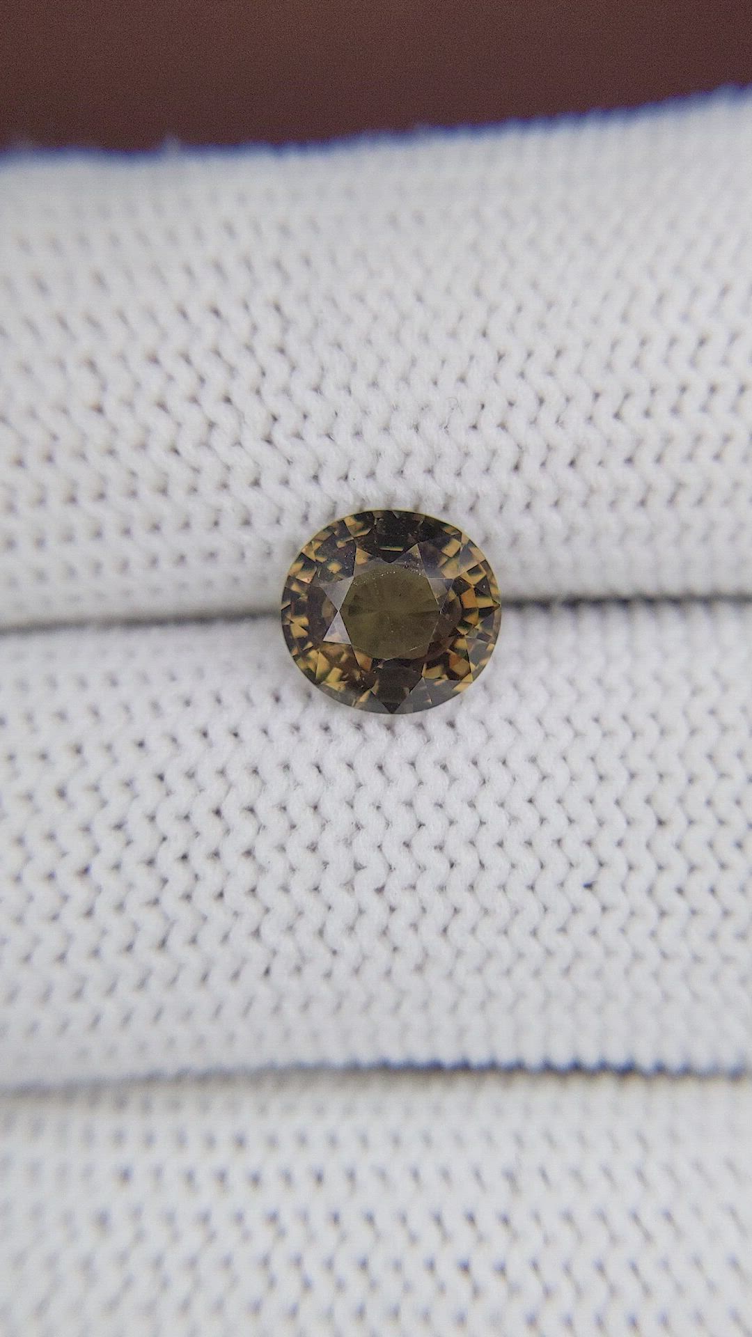2.11 Ct. Greenish Brown Sapphire from Madagascar Size Video