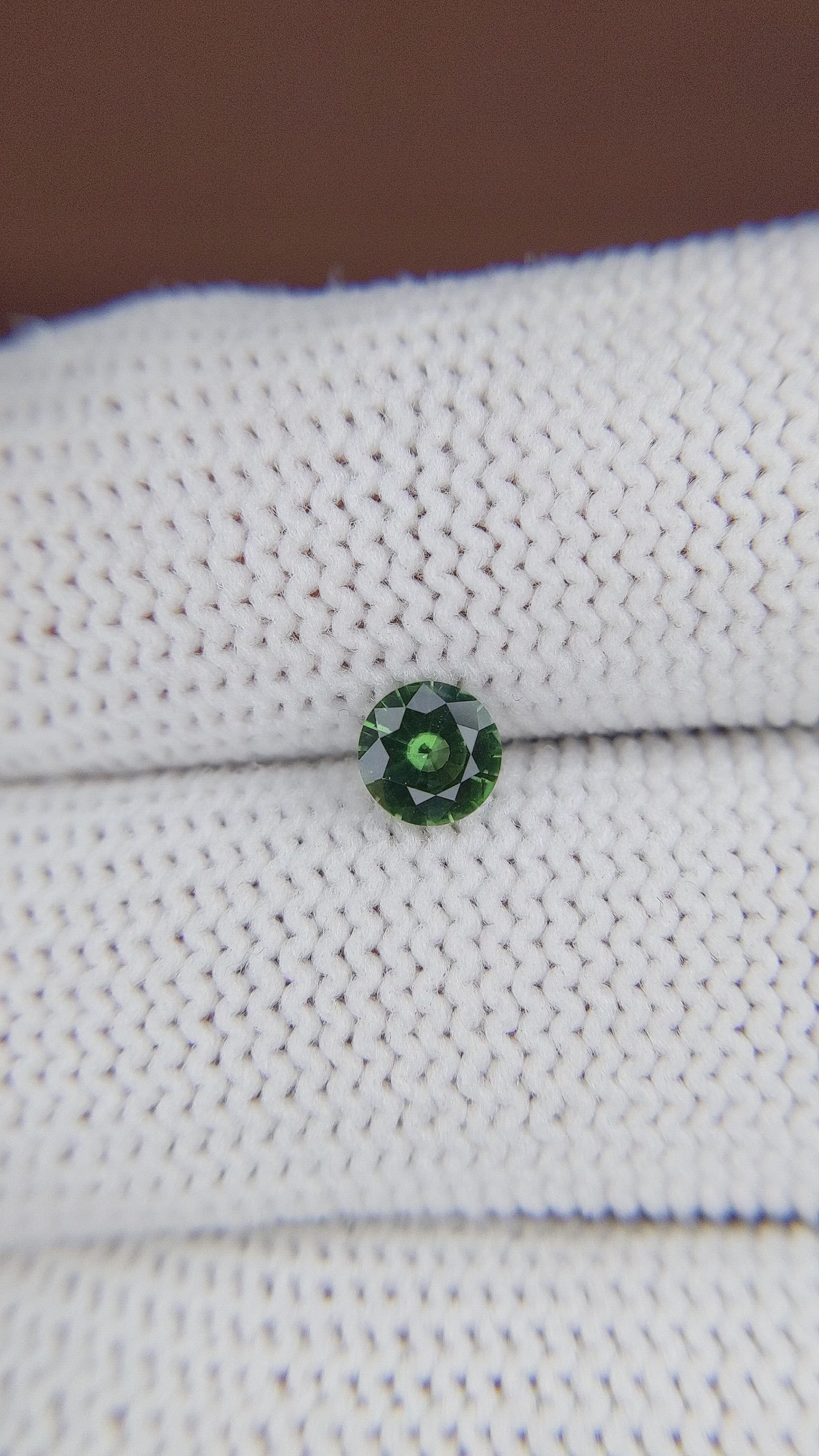 0.53 Ct. Green Sapphire from Madagascar Size Video