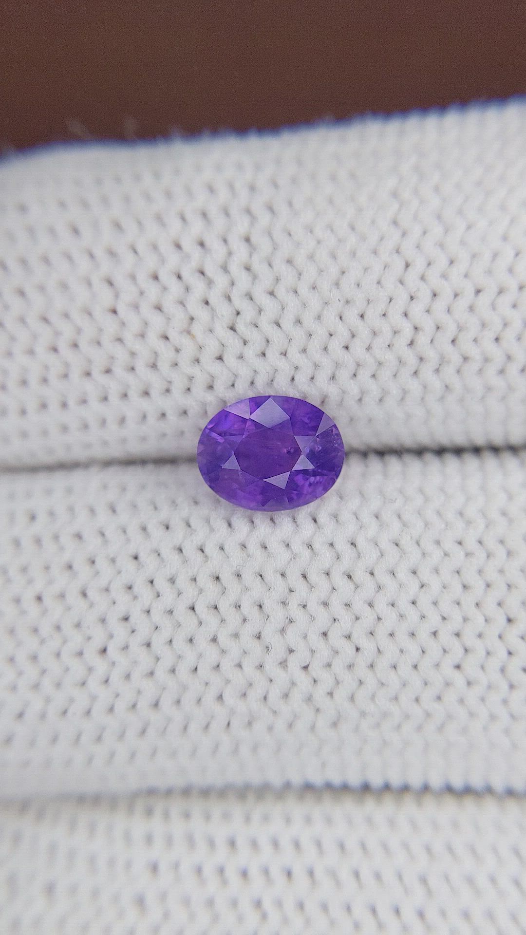 1.53 Ct. Violet Sapphire from Ceylon (Sri Lanka) Size Video