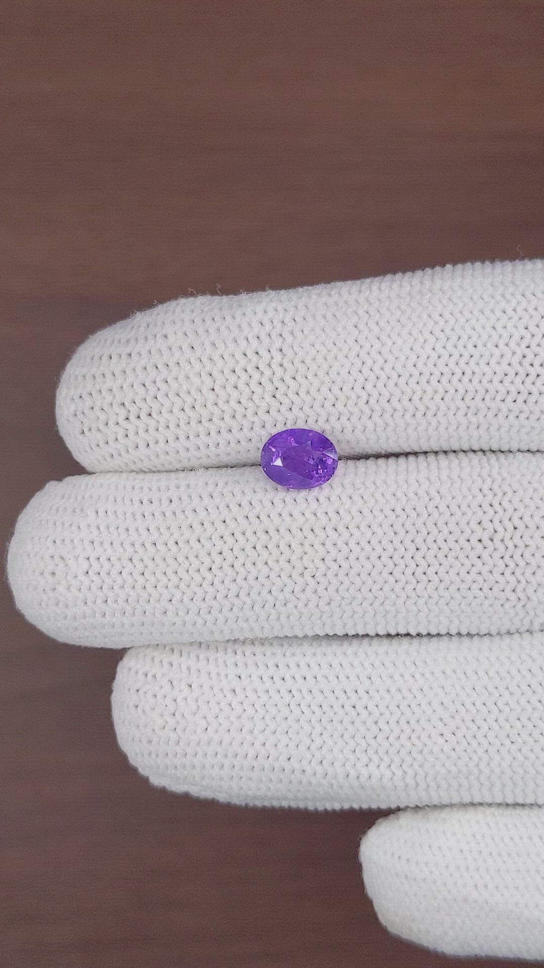 1.53 Ct. Violet Sapphire from Ceylon (Sri Lanka) Size Video