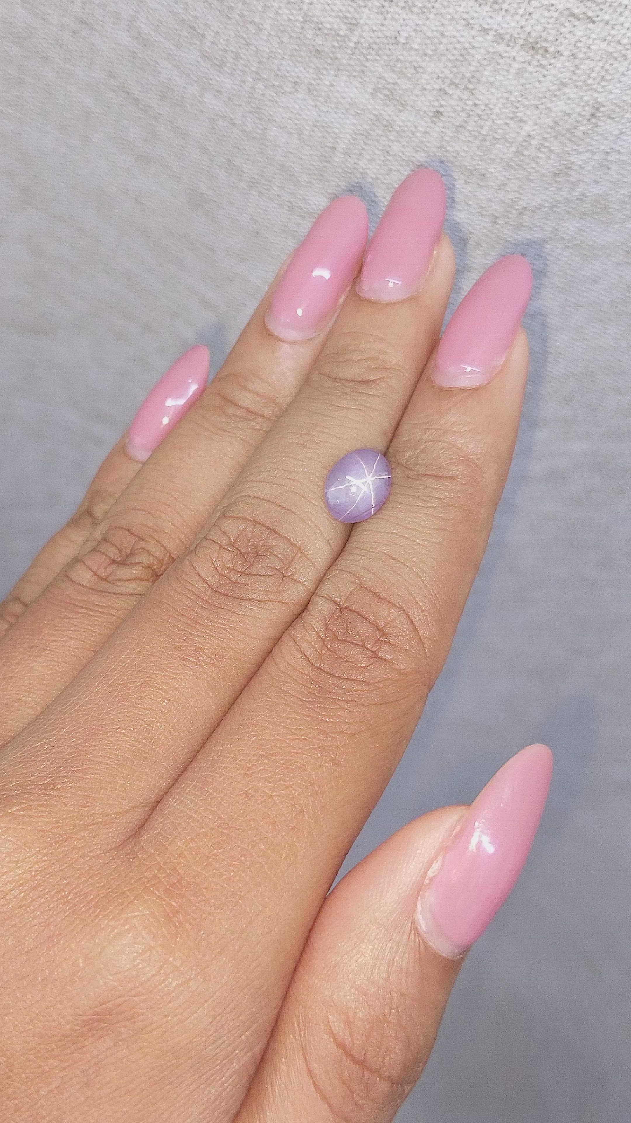 3.40 Ct. Violet Star Sapphire from Ceylon (Sri Lanka) Size Video