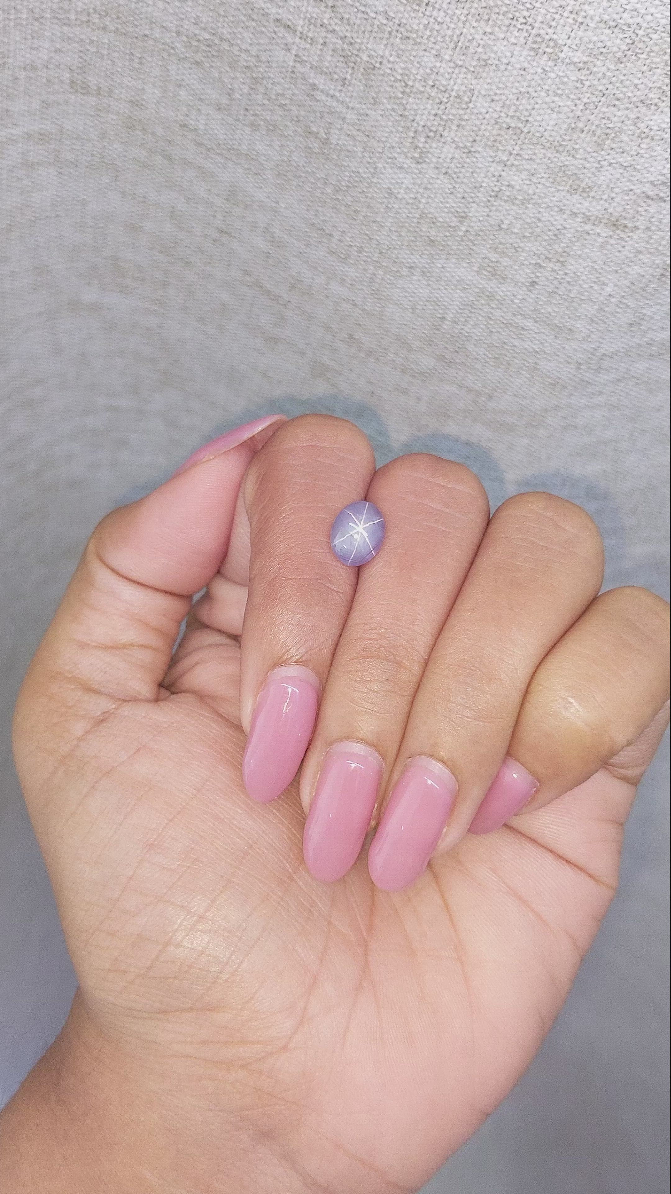 3.40 Ct. Violet Star Sapphire from Ceylon (Sri Lanka) Size Video