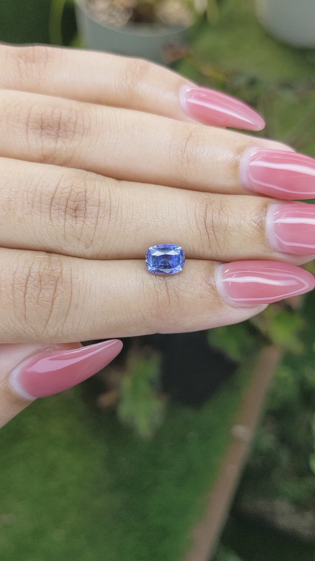 1.52 Ct. Blue Sapphire from Ceylon (Sri Lanka) Size Video