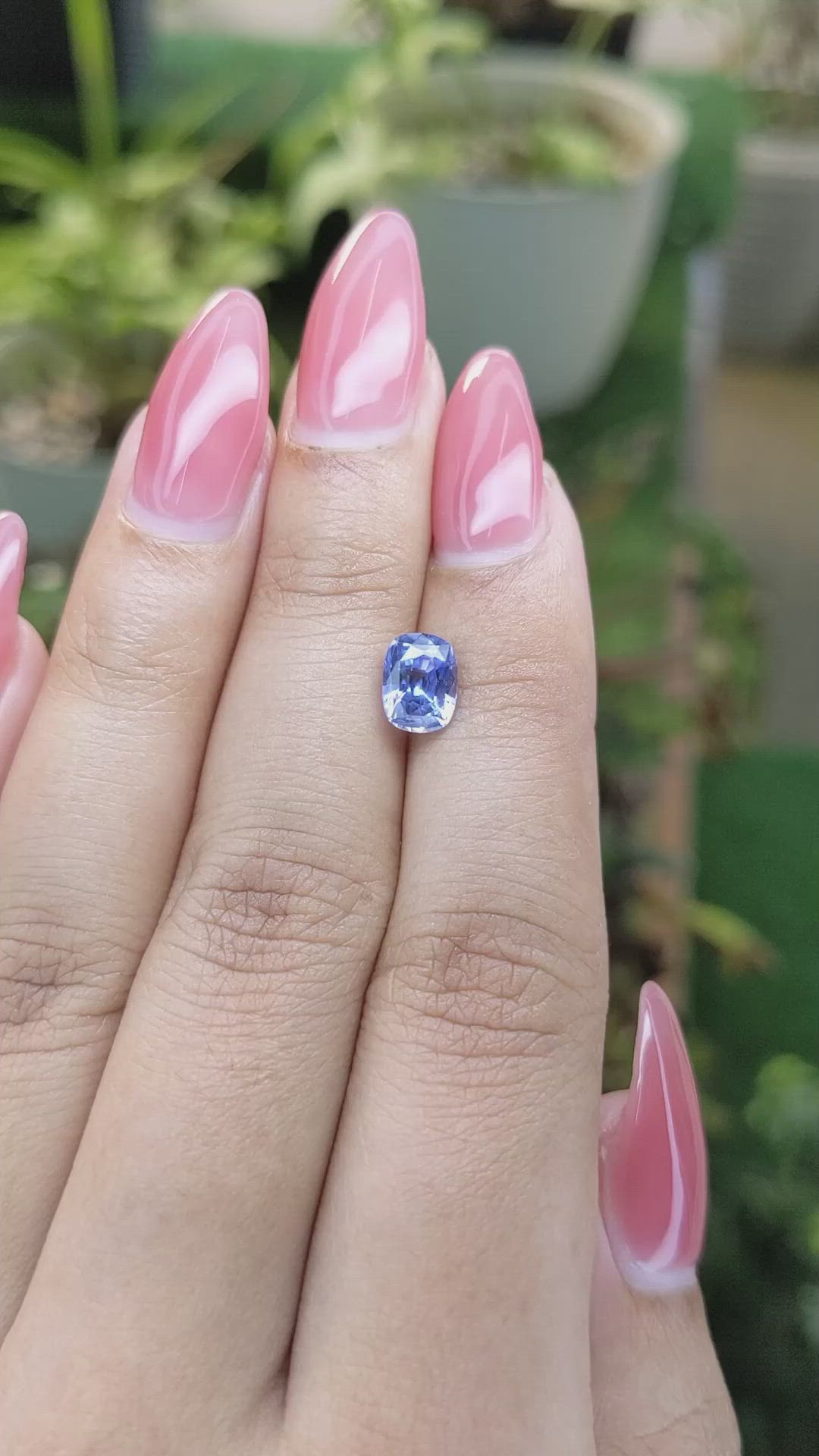 1.52 Ct. Blue Sapphire from Ceylon (Sri Lanka) Size Video
