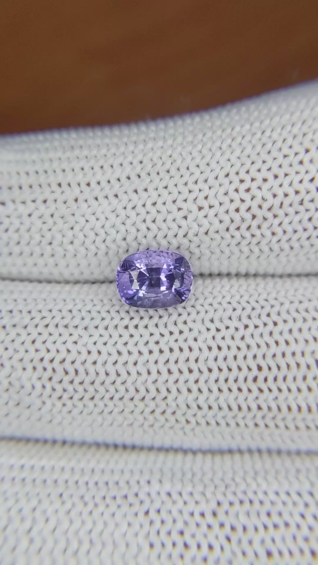 1.71 Ct. Purple Sapphire from Ceylon (Sri Lanka) Size Video