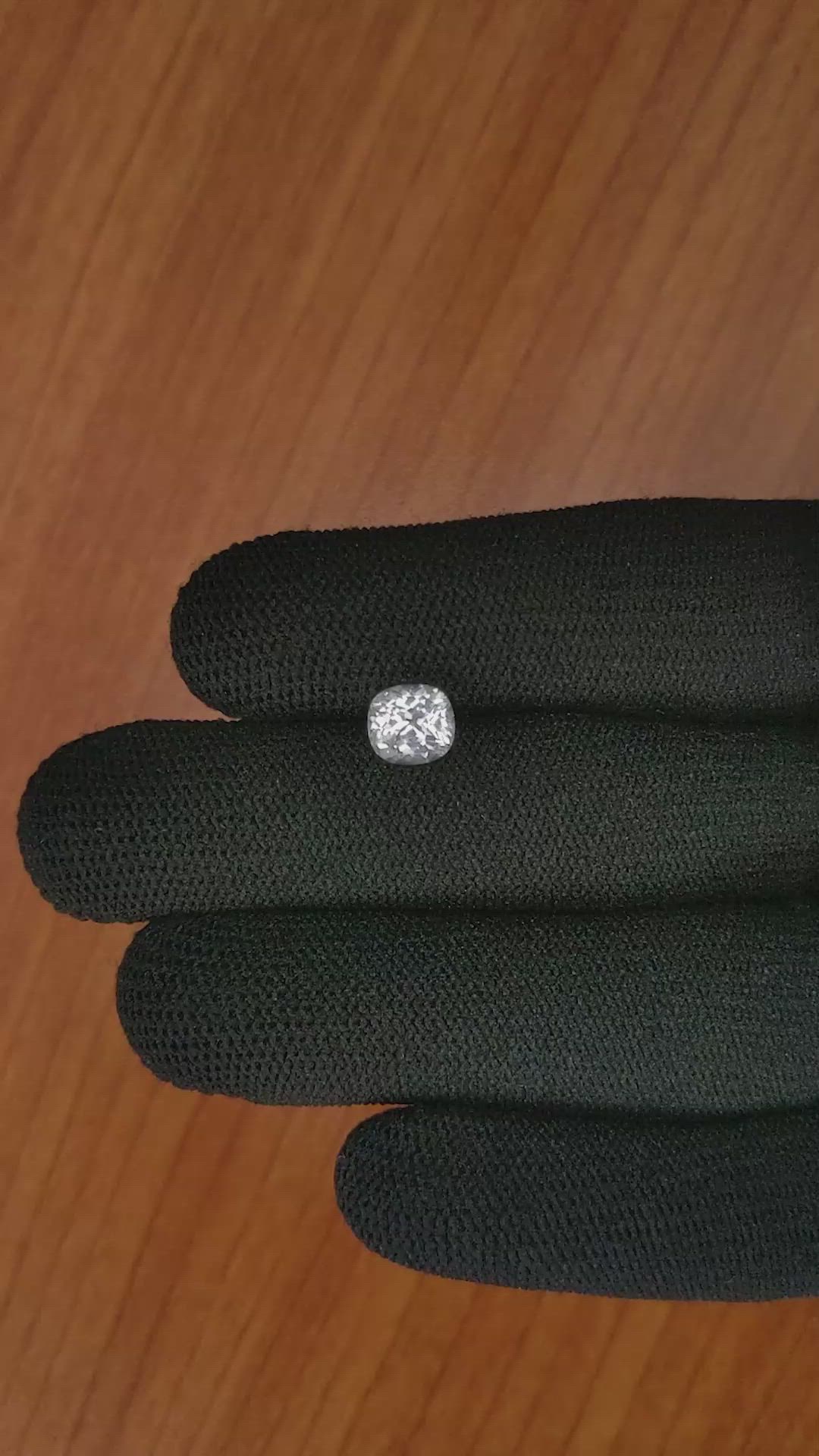 1.68 Ct. White Sapphire from Ceylon (Sri Lanka) Size Video