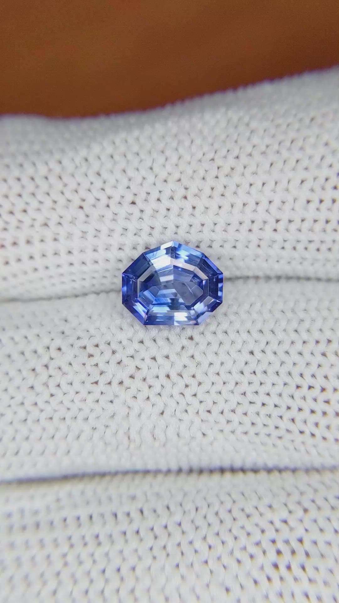 2.01 Ct. Blue Sapphire from Ceylon (Sri Lanka) Size Video