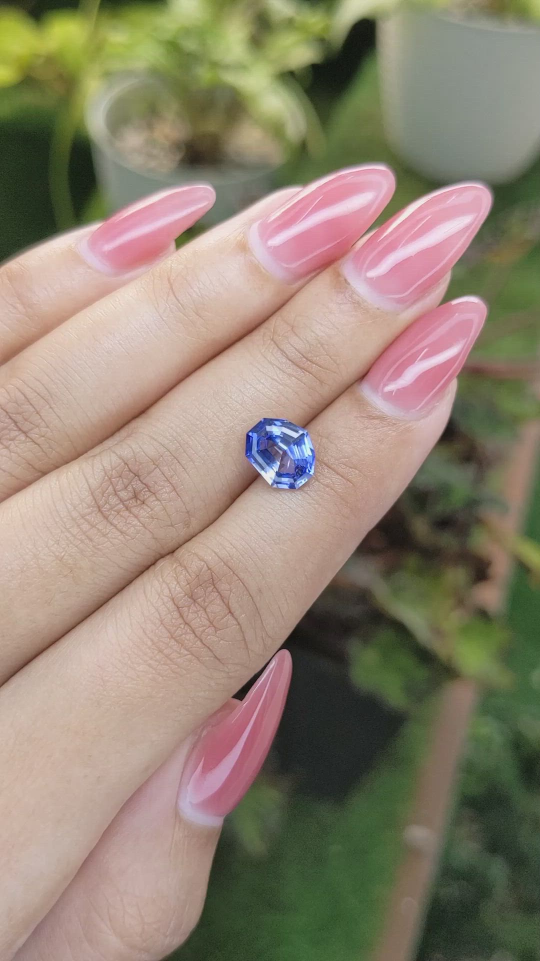 2.01 Ct. Blue Sapphire from Ceylon (Sri Lanka) Size Video