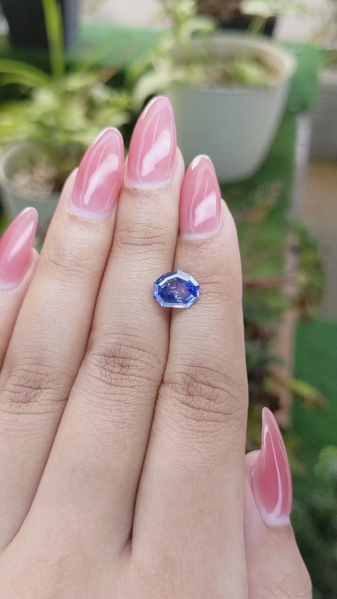 2.01 Ct. Blue Sapphire from Ceylon (Sri Lanka) Size Video