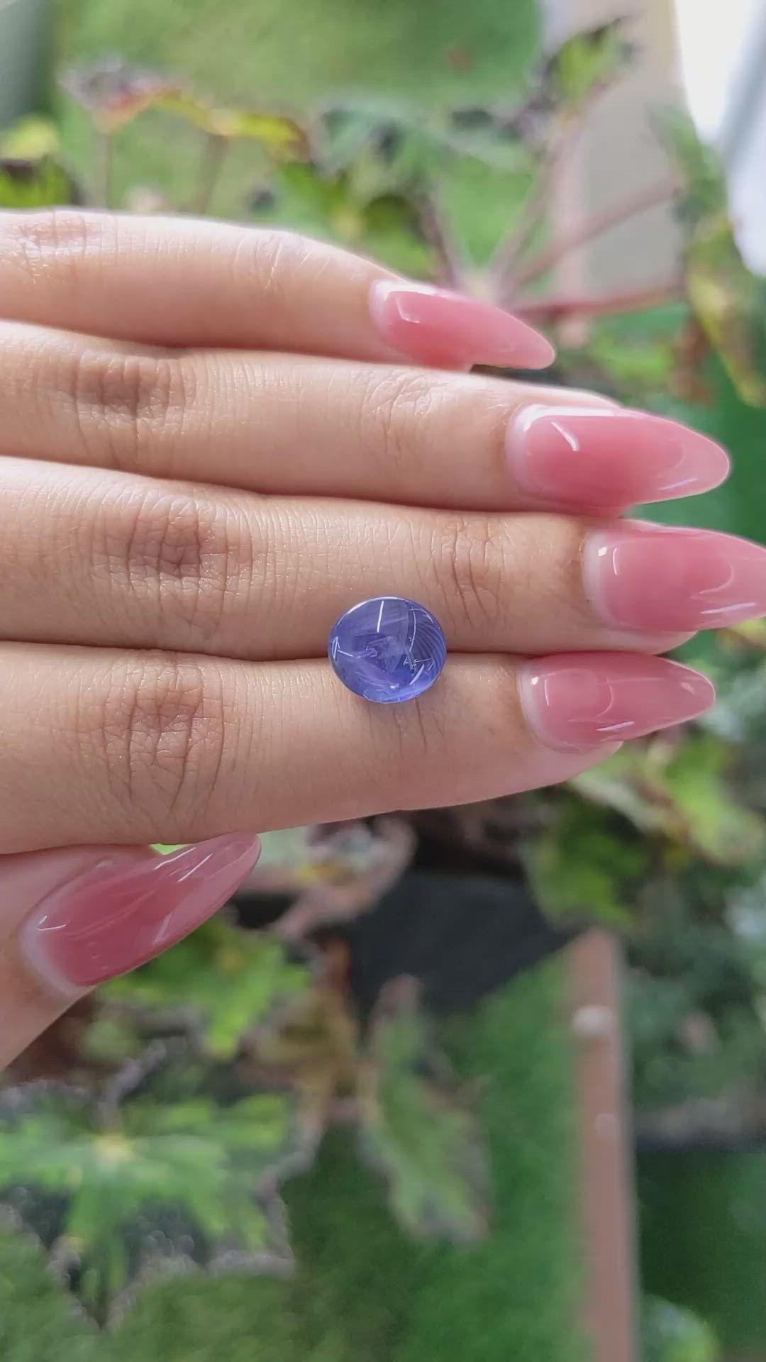 6.53 Ct. Blue Star Sapphire from Ceylon (Sri Lanka) Size Video