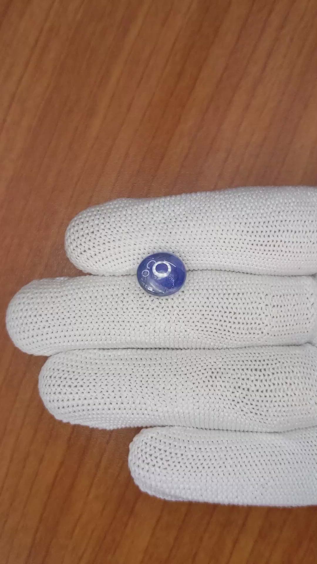 6.53 Ct. Blue Star Sapphire from Ceylon (Sri Lanka) Size Video