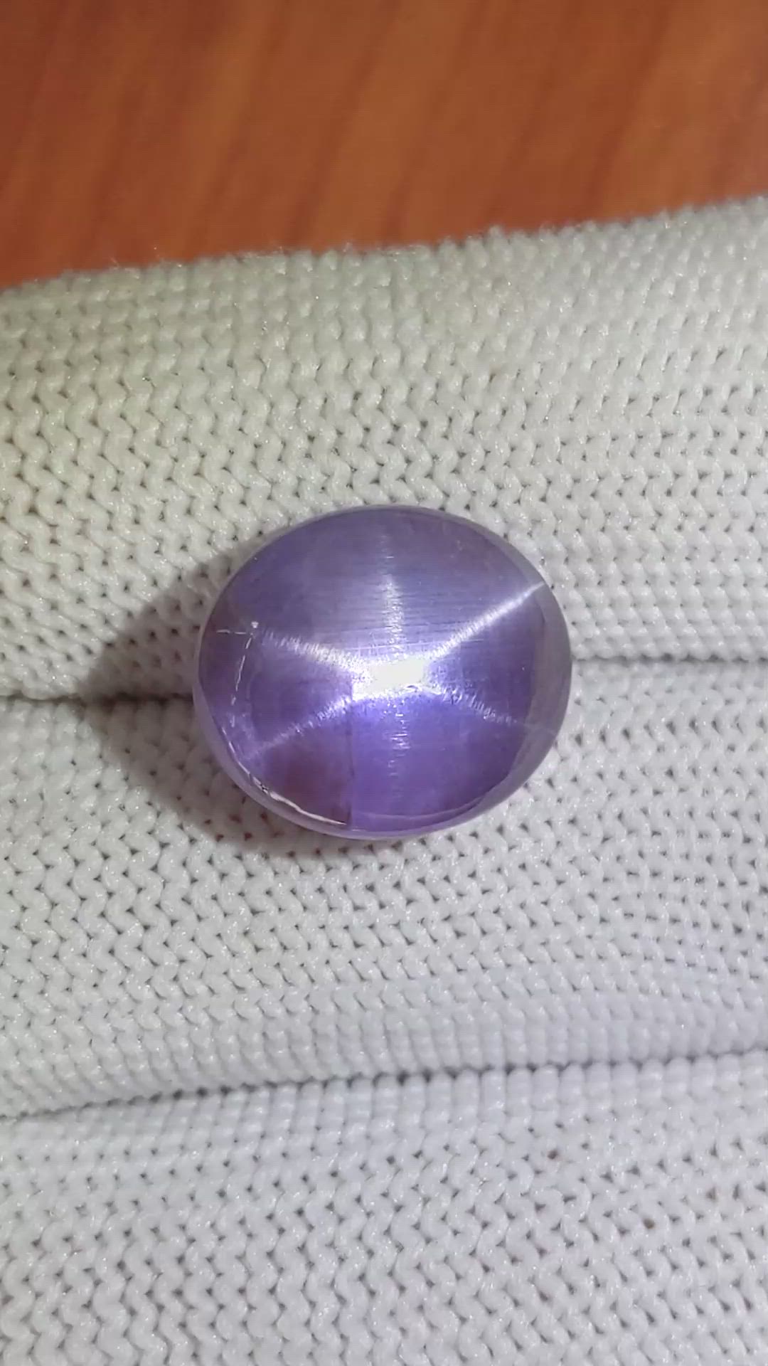 14.54 Ct. Purple Star Sapphire from Ceylon (Sri Lanka) Size Video