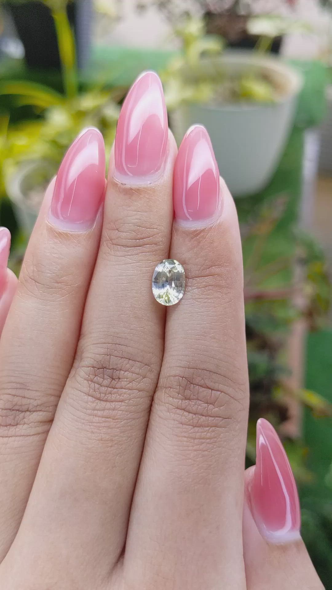 1.50 Ct. Bi Color Sapphire from Ceylon (Sri Lanka) Size Video