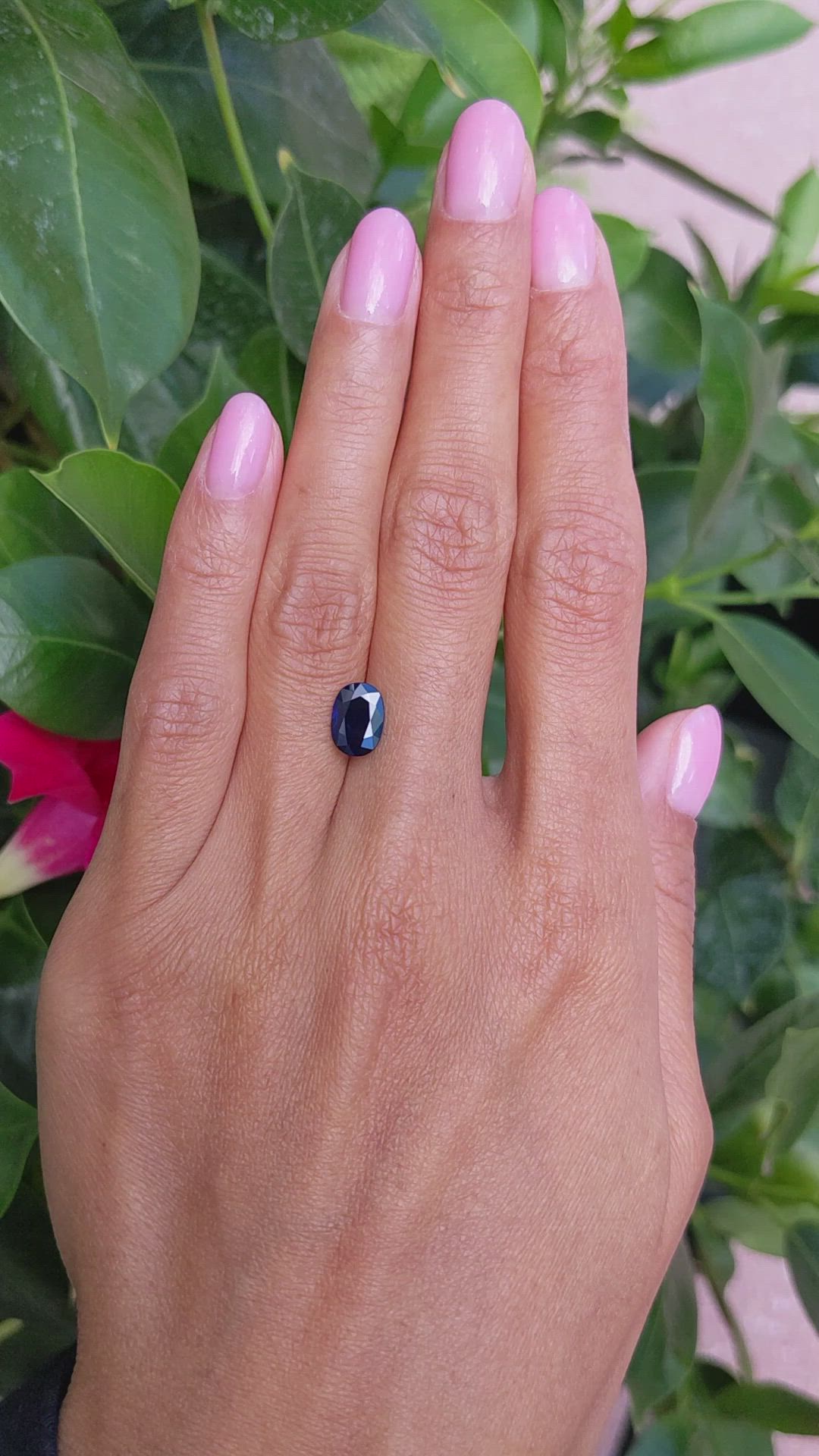 1.49 Ct. Blue Sapphire from Ceylon (Sri Lanka) Size Video