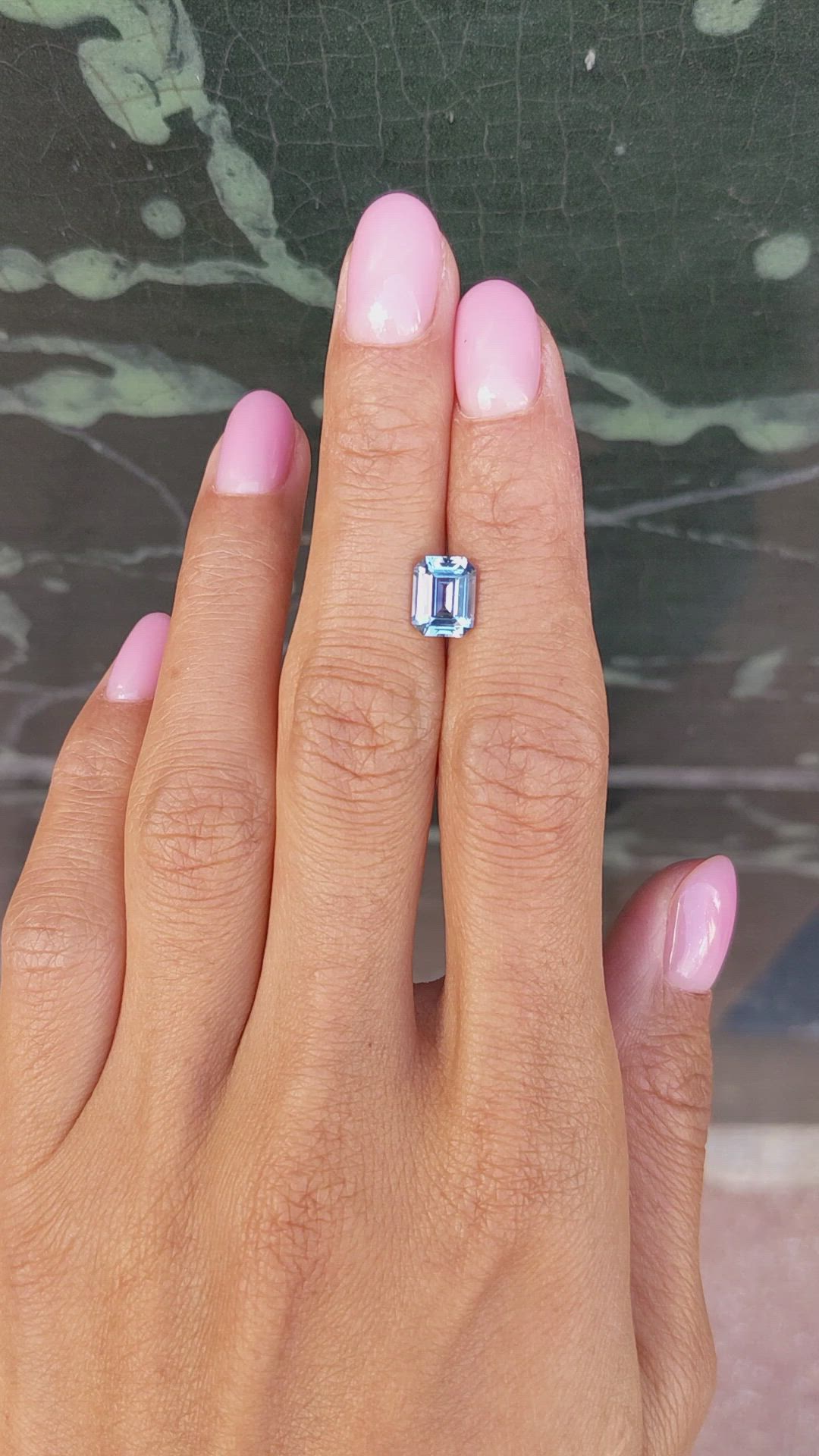 2.07 Ct. Blue Sapphire from Ceylon (Sri Lanka) Size Video
