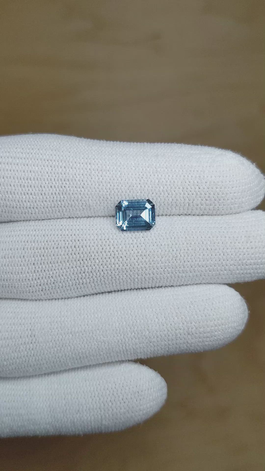 2.07 Ct. Blue Sapphire from Ceylon (Sri Lanka) Size Video