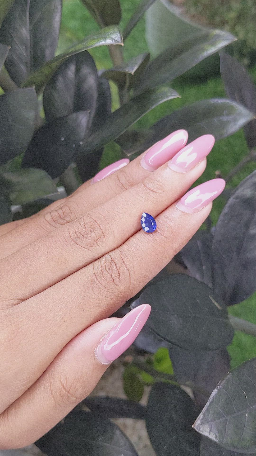 1.04 Ct. Blue Sapphire from Tanzania Size Video