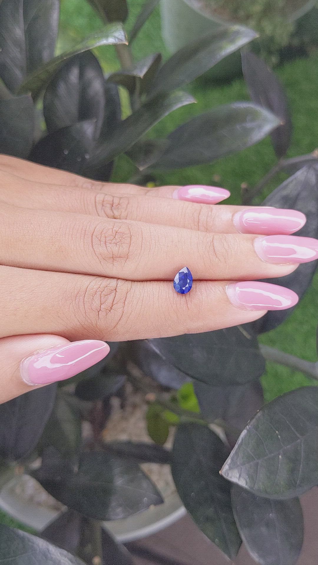 1.04 Ct. Blue Sapphire from Tanzania Size Video