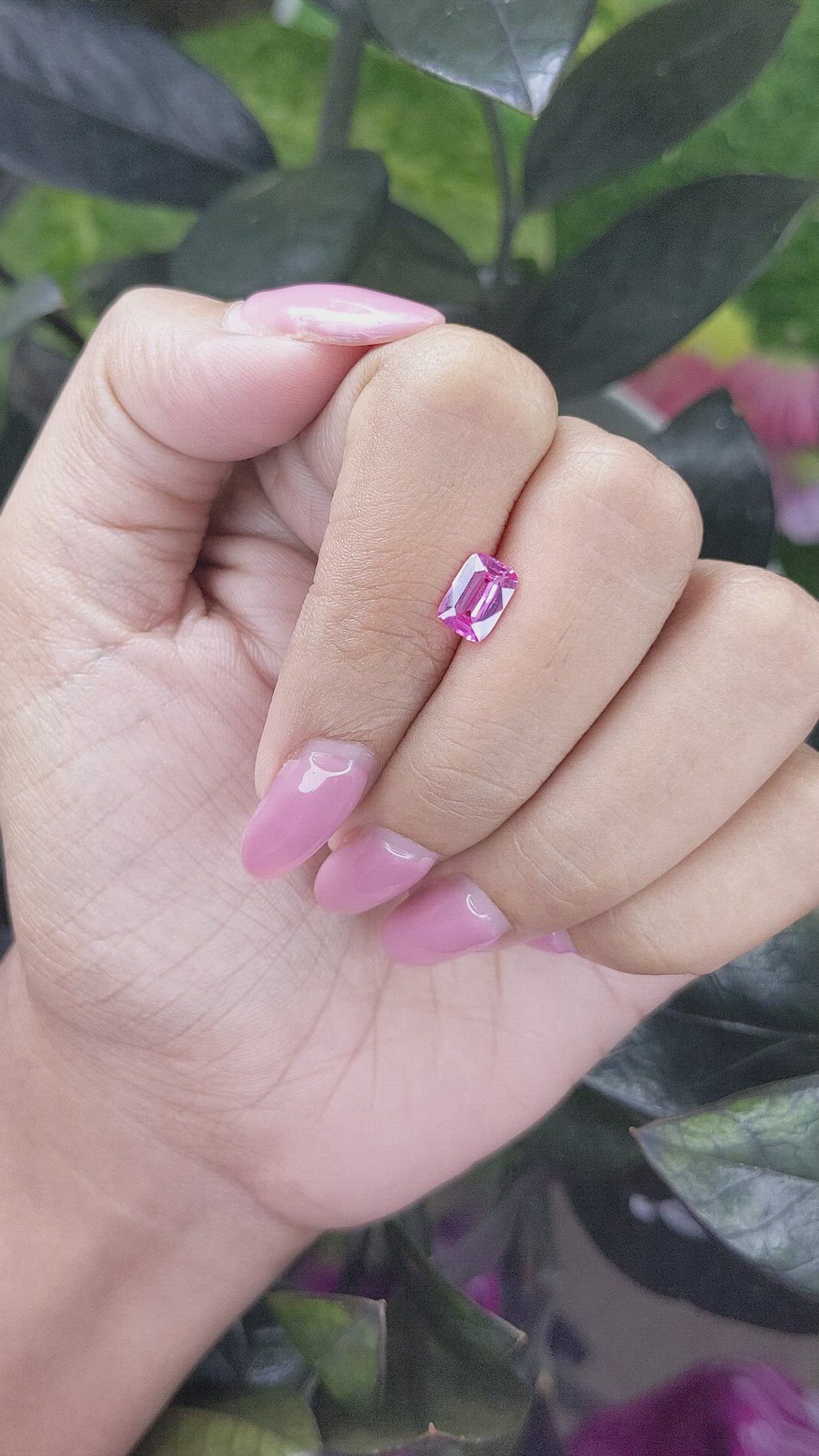 1.05 Ct. Pink Sapphire from Madagascar Size Video