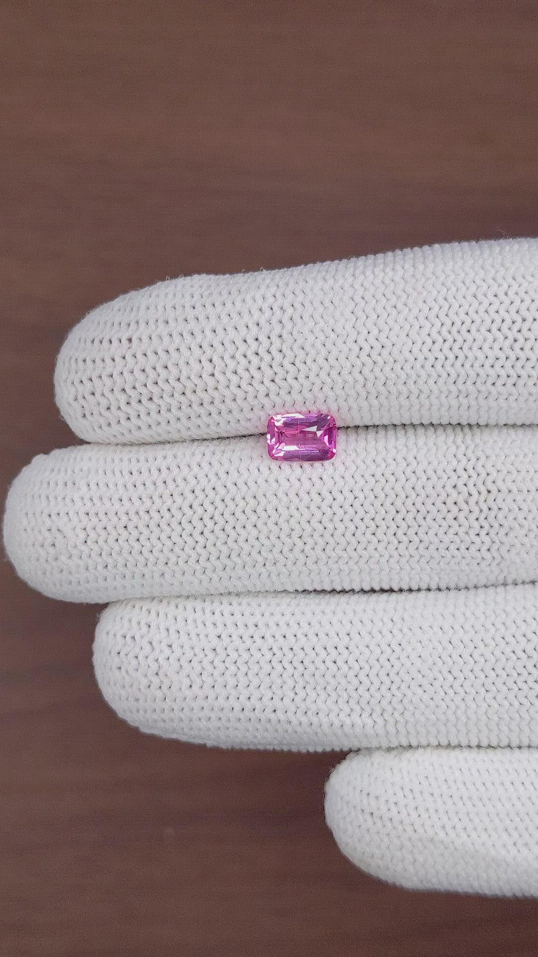 1.05 Ct. Pink Sapphire from Madagascar Size Video