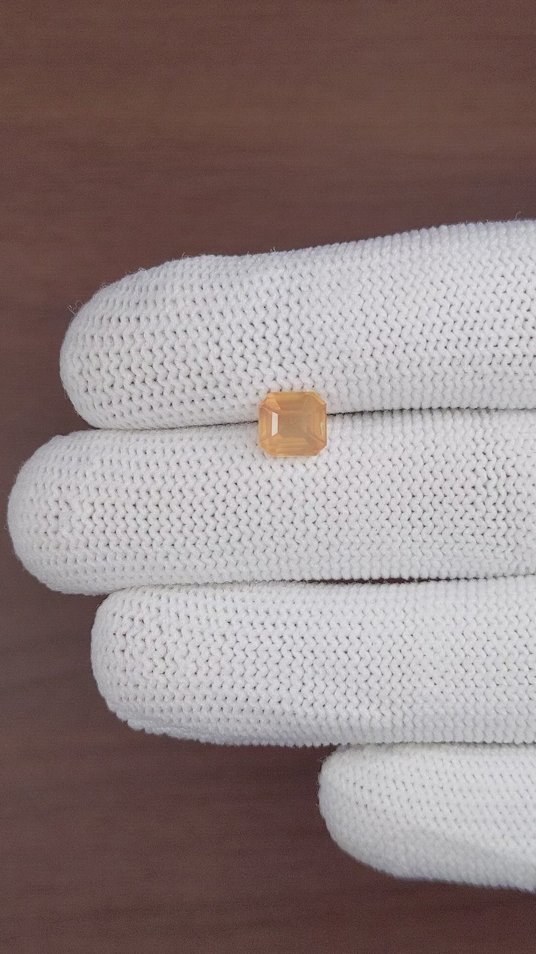 1.96 Ct. Peach Sapphire from Tanzania Size Video