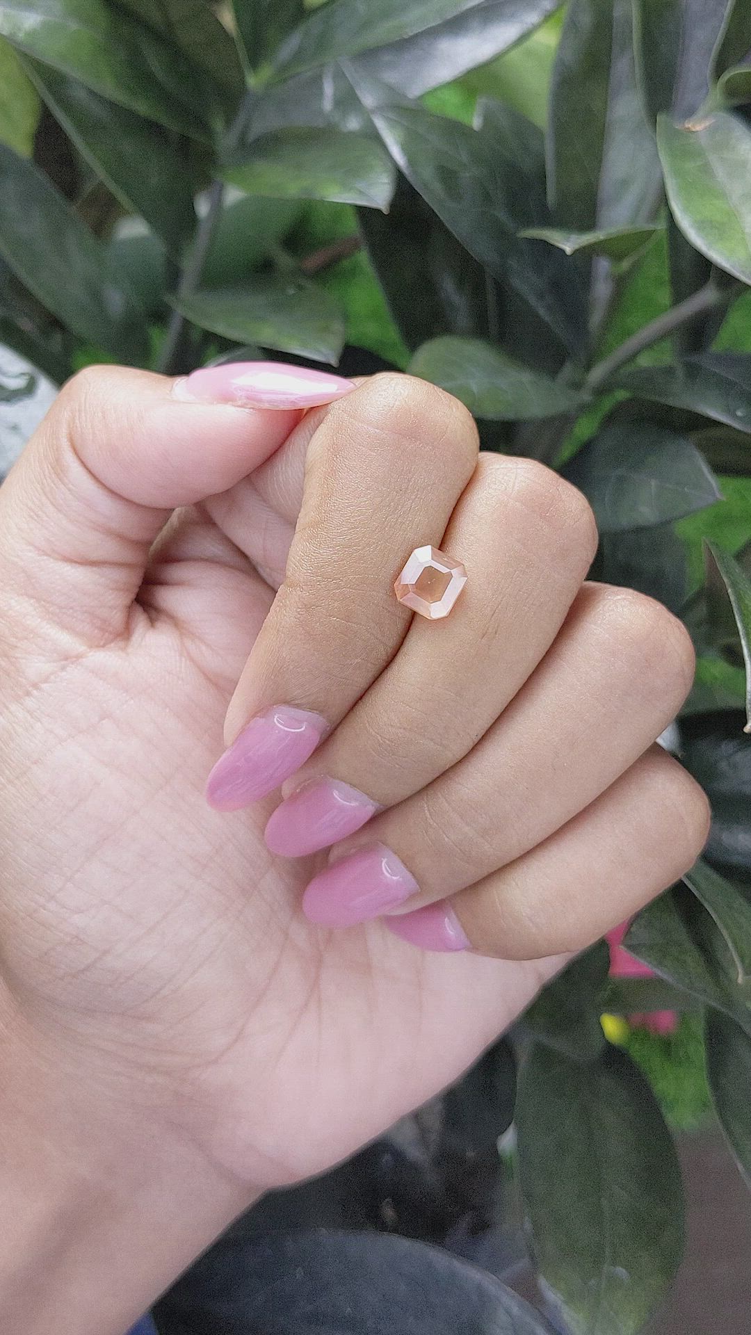 1.96 Ct. Peach Sapphire from Tanzania Size Video