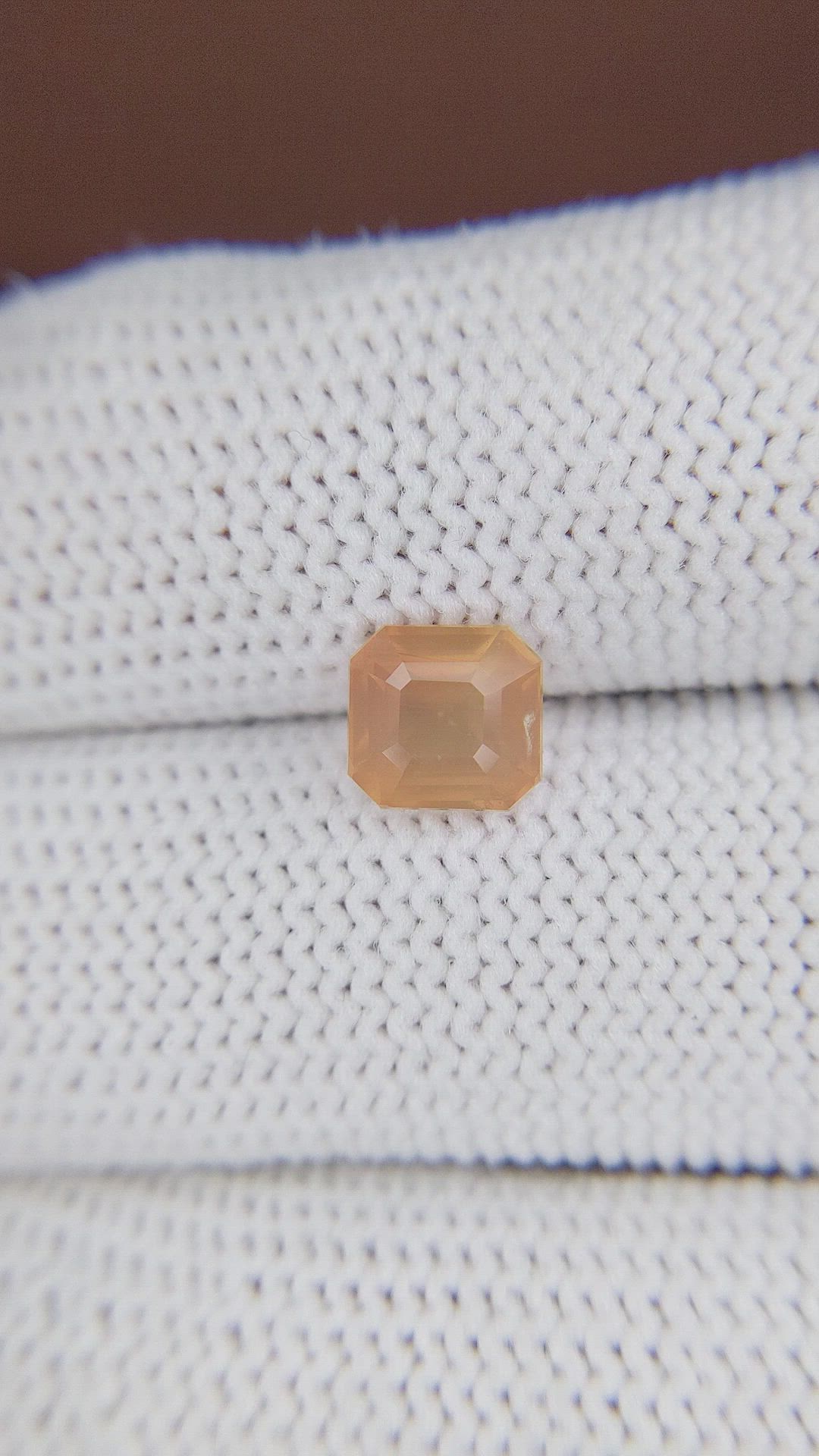 1.96 Ct. Peach Sapphire from Tanzania Size Video