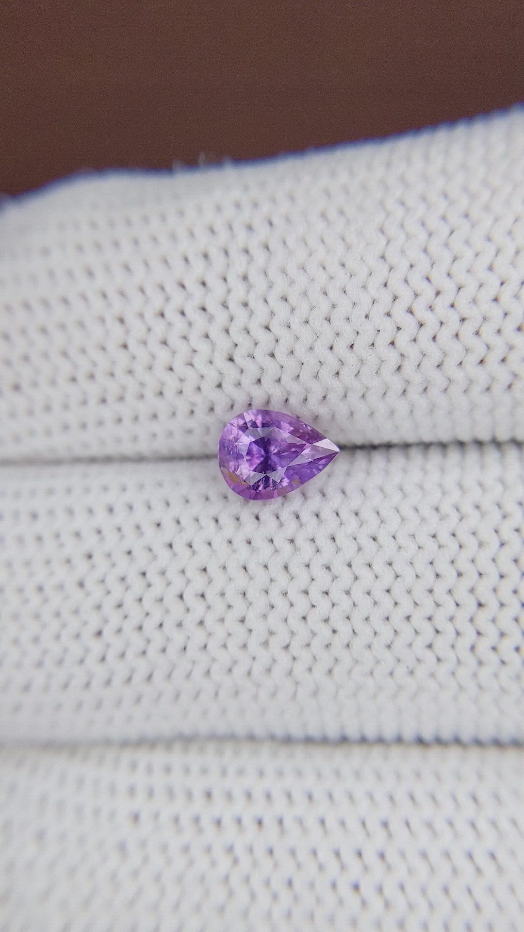 1.06 Ct. Purple Sapphire from Ceylon (Sri Lanka) Size Video