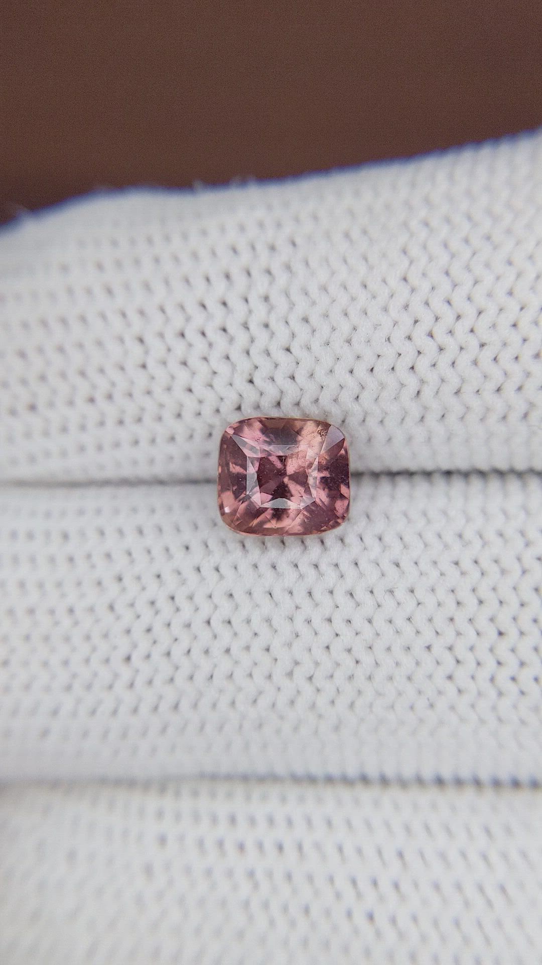 2.05 Ct. Pinkish Brown Sapphire from Tanzania Size Video