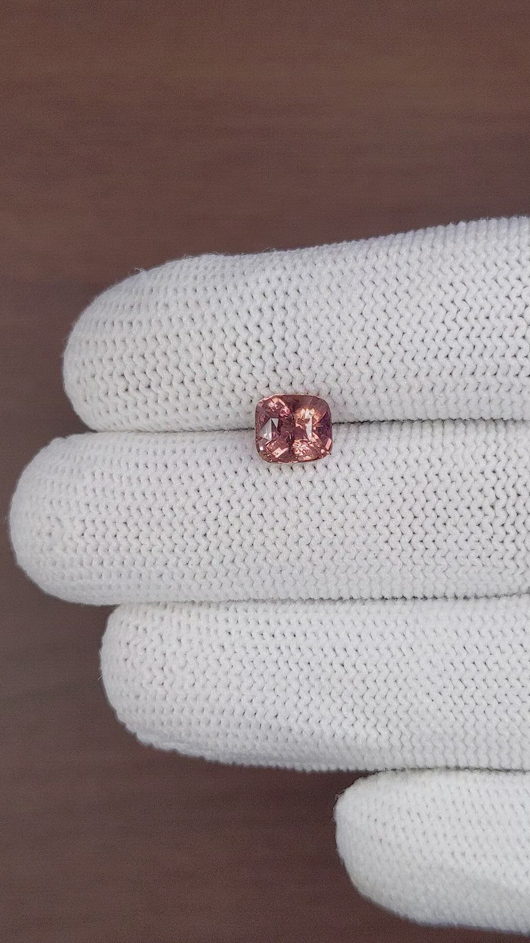 2.05 Ct. Pinkish Brown Sapphire from Tanzania Size Video