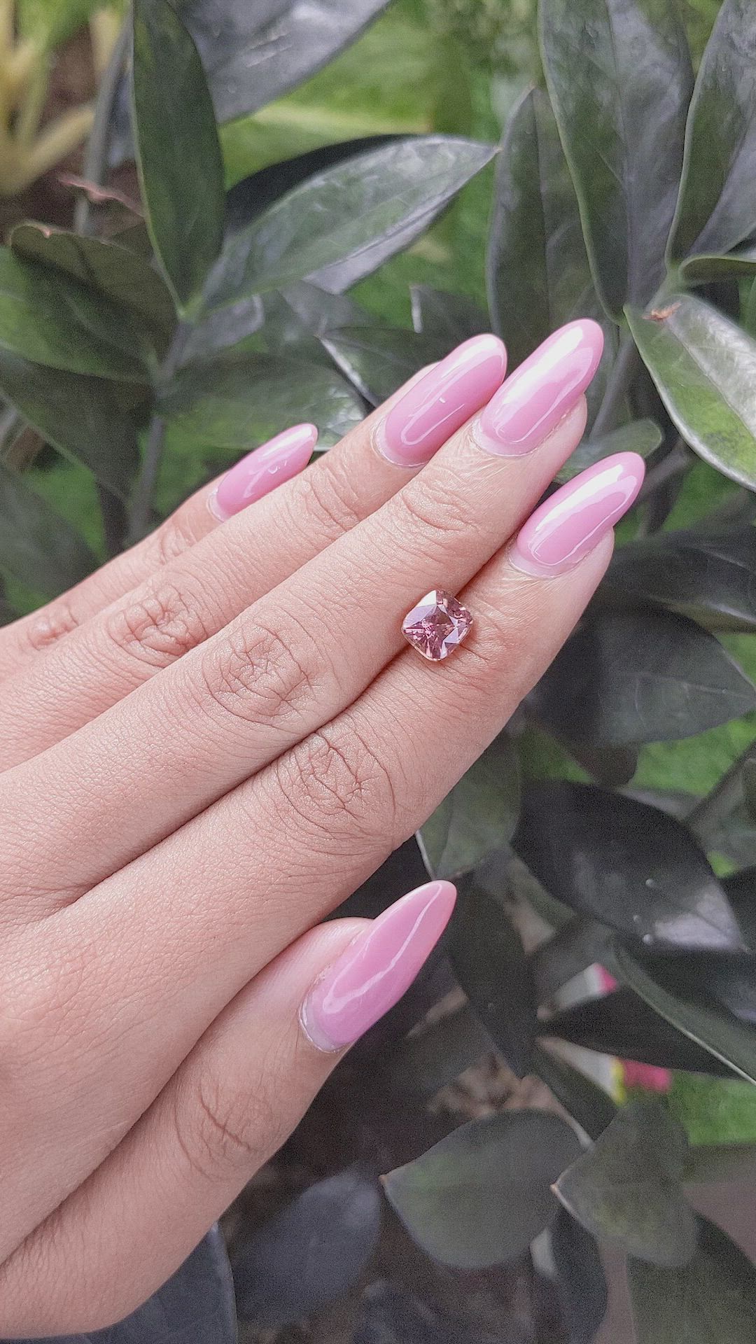 2.05 Ct. Pinkish Brown Sapphire from Tanzania Size Video