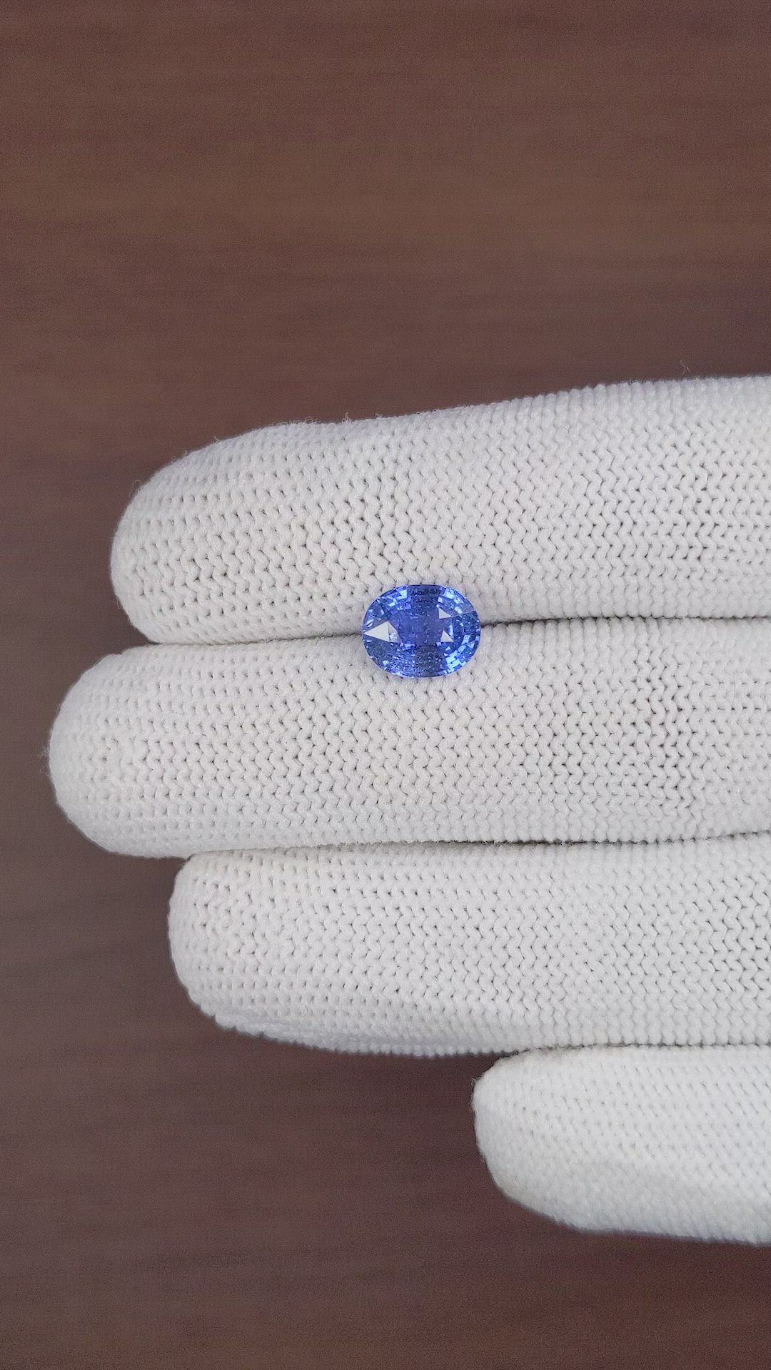 3.02 Ct. Blue Sapphire from Tanzania Size Video