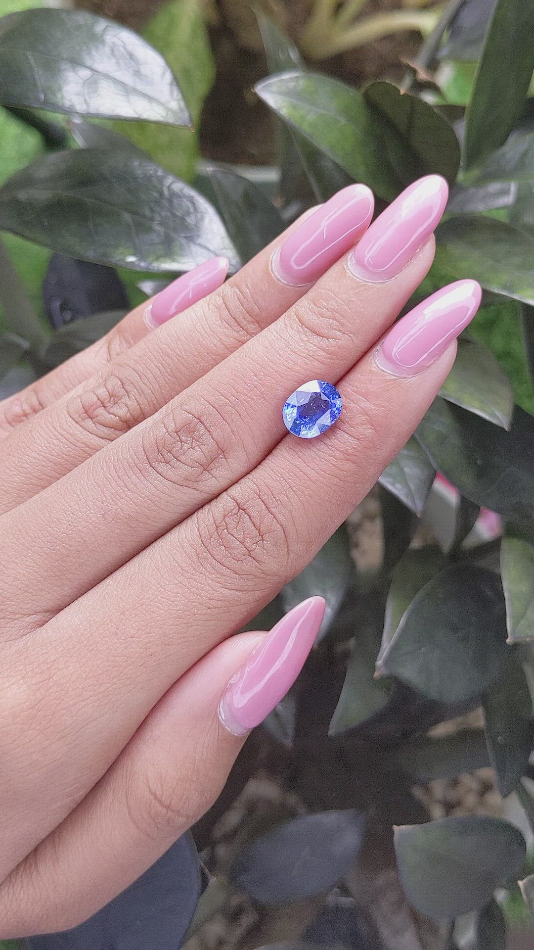 3.02 Ct. Blue Sapphire from Tanzania Size Video