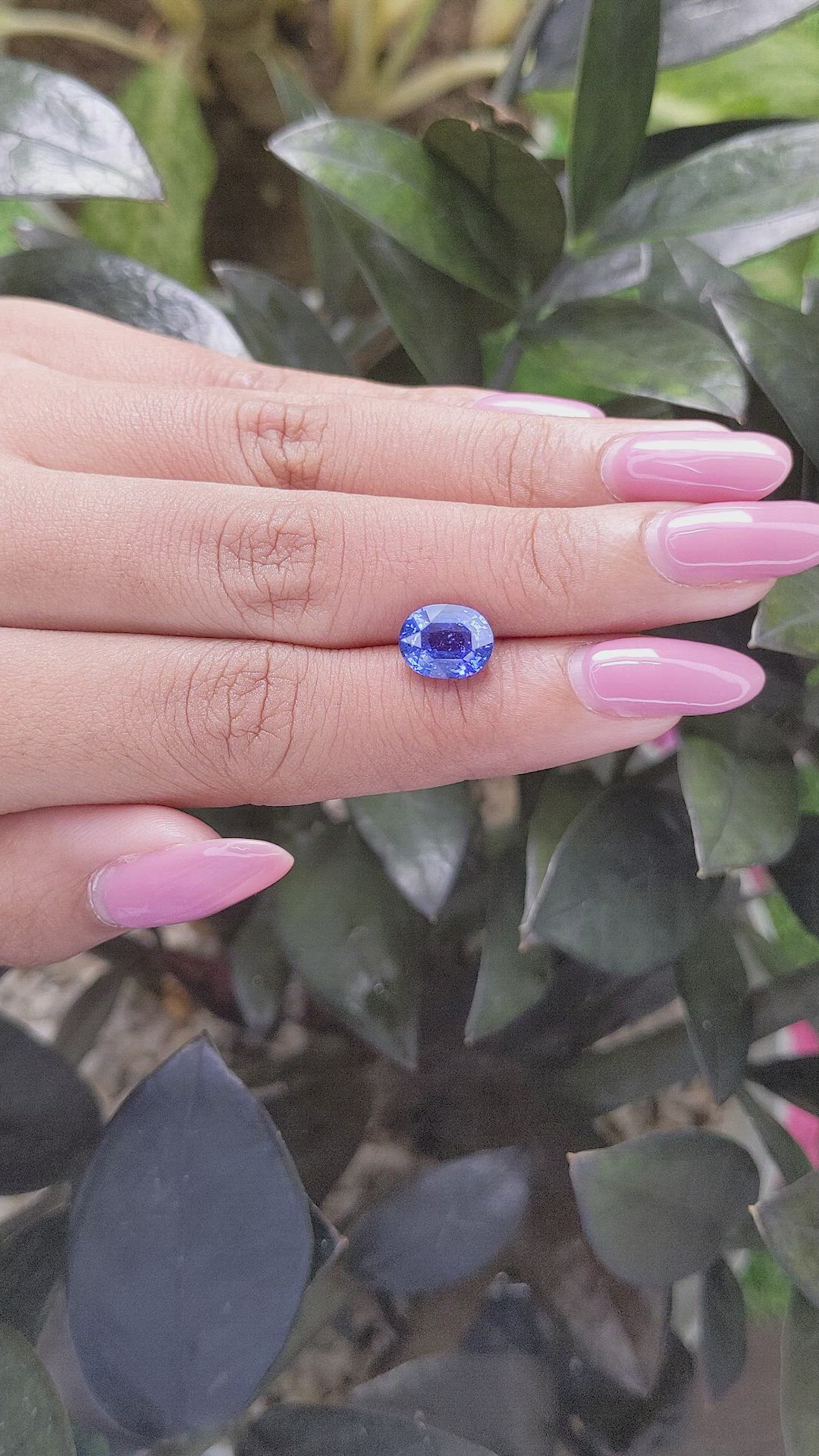 3.02 Ct. Blue Sapphire from Tanzania Size Video
