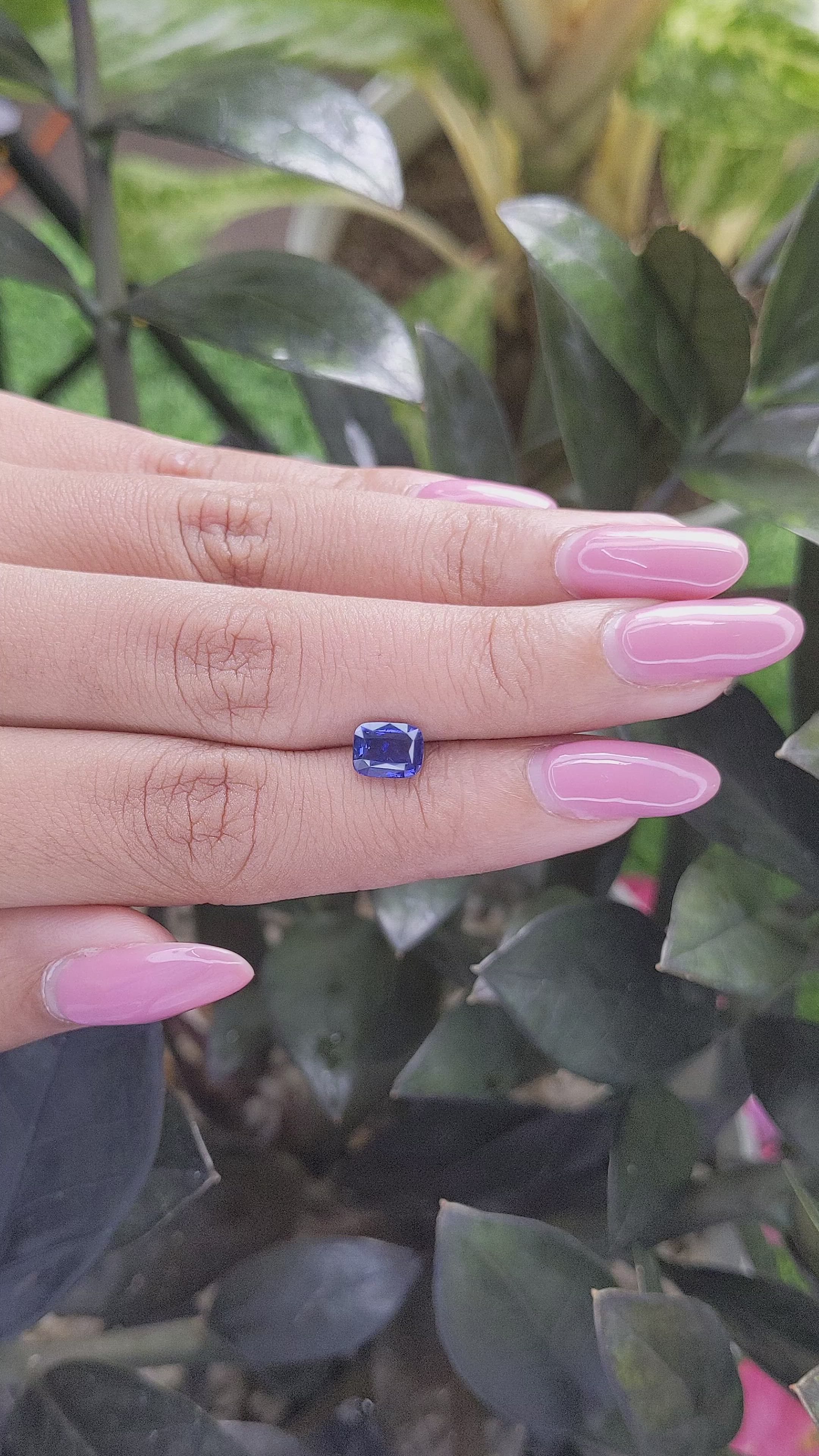 1.55 Ct. Color Change Sapphire from Ceylon (Sri Lanka) Size Video