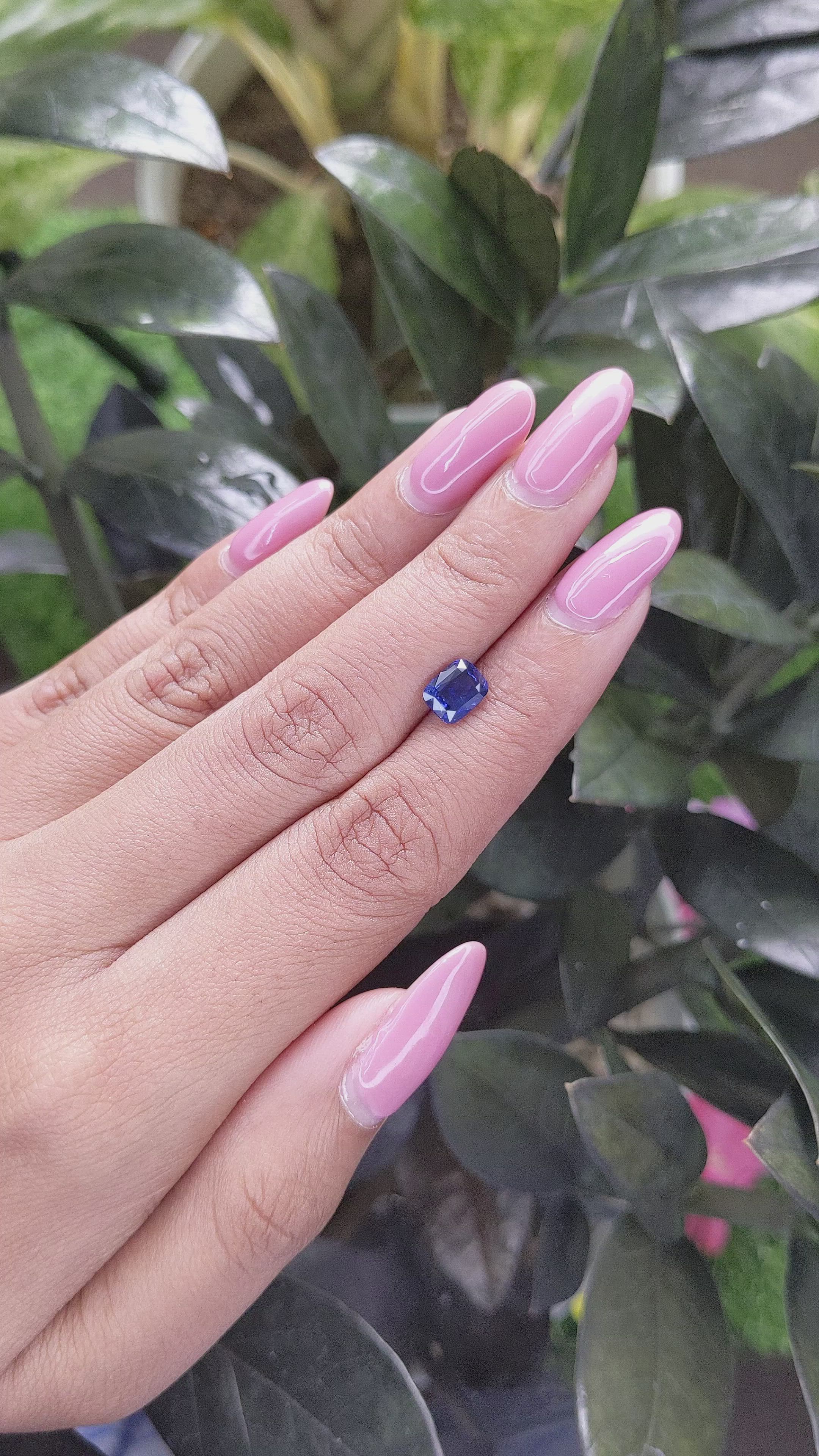 1.55 Ct. Color Change Sapphire from Ceylon (Sri Lanka) Size Video