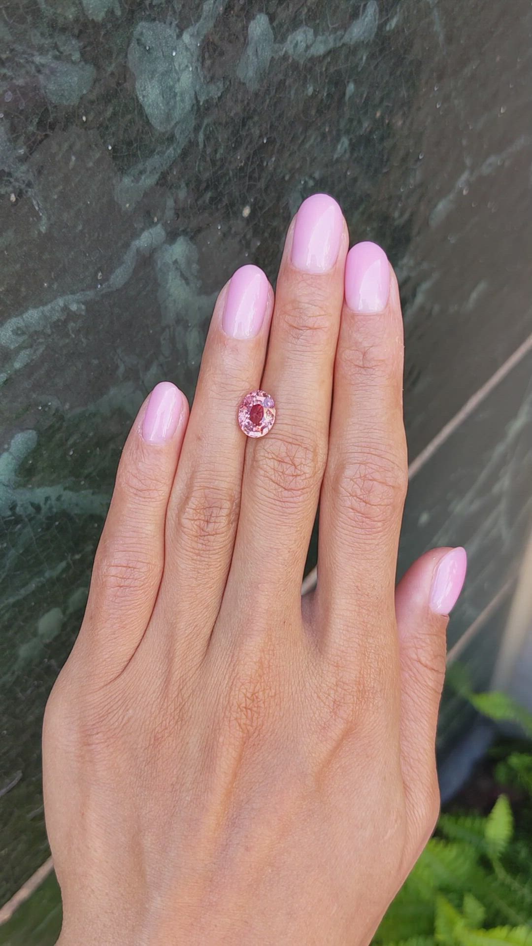 3.02 Ct. Padparadscha Sapphire from Ceylon (Sri Lanka) Size Video