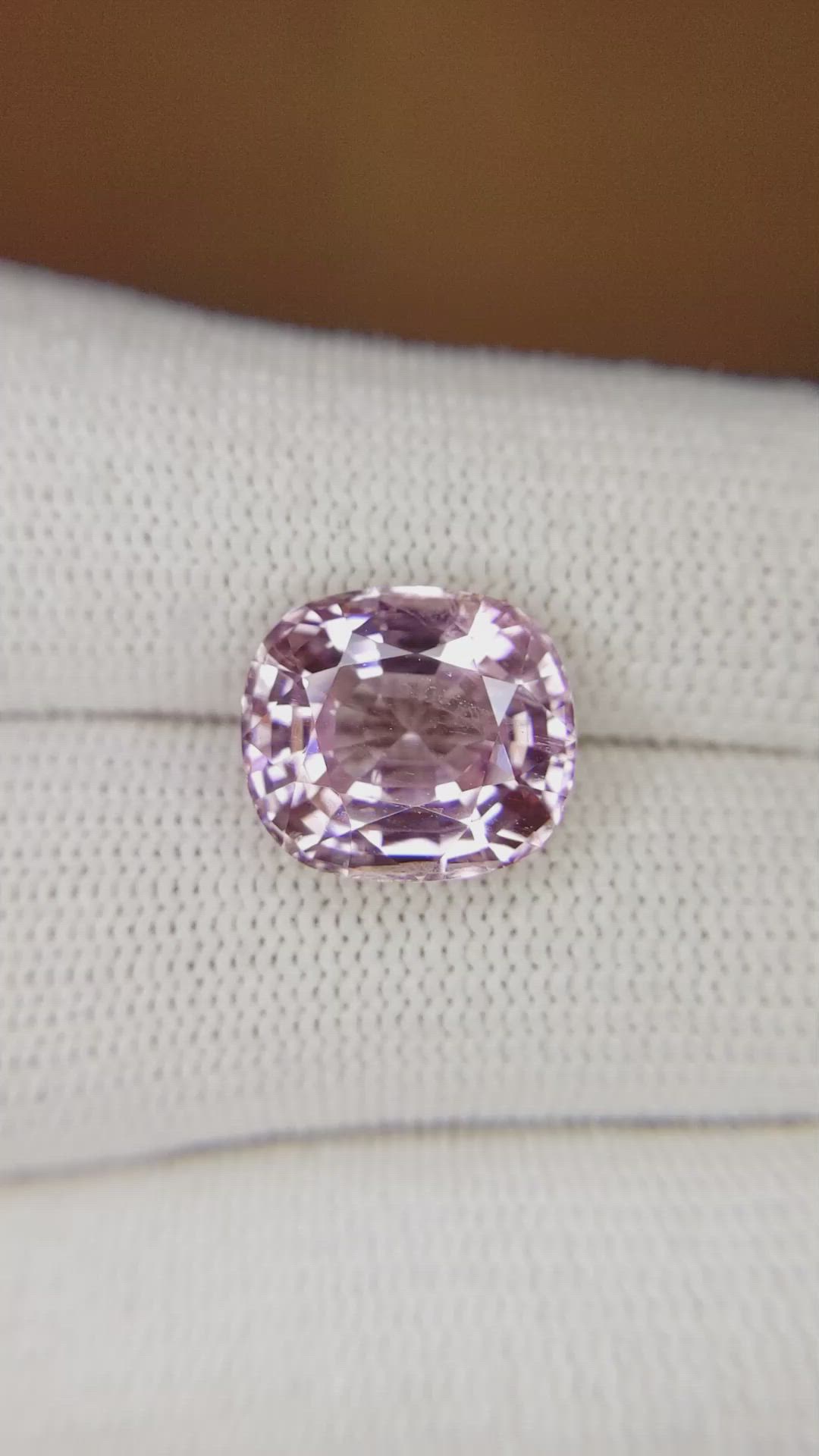 7.97 Ct. Pink Sapphire from Burma (Myanmar) Size Video