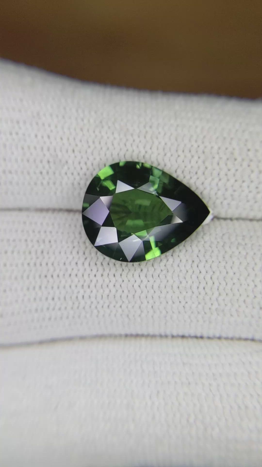7.12 Ct. Green Sapphire from Madagascar Size Video