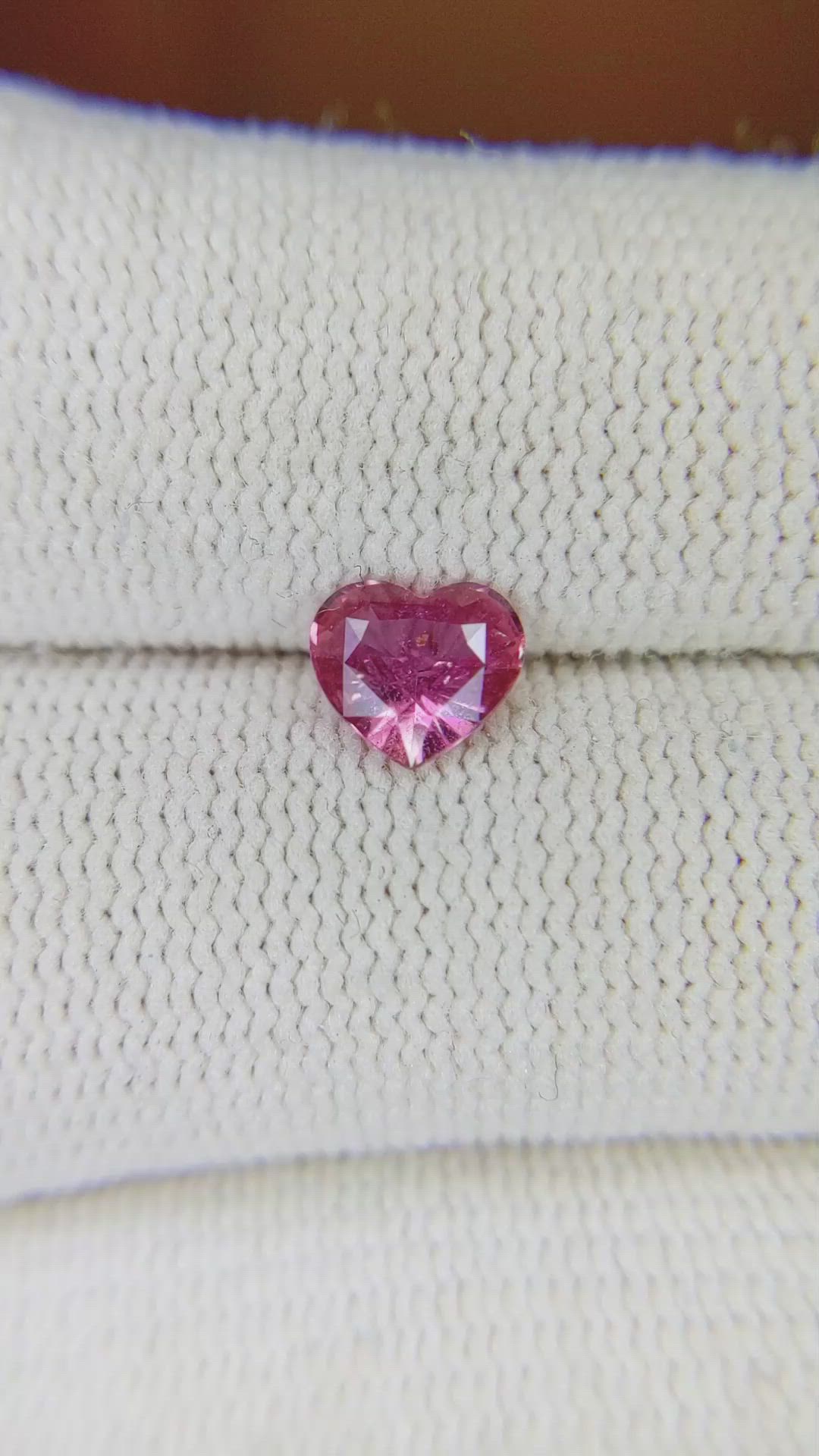 0.75 Ct. Pink Sapphire from Ceylon (Sri Lanka) Size Video