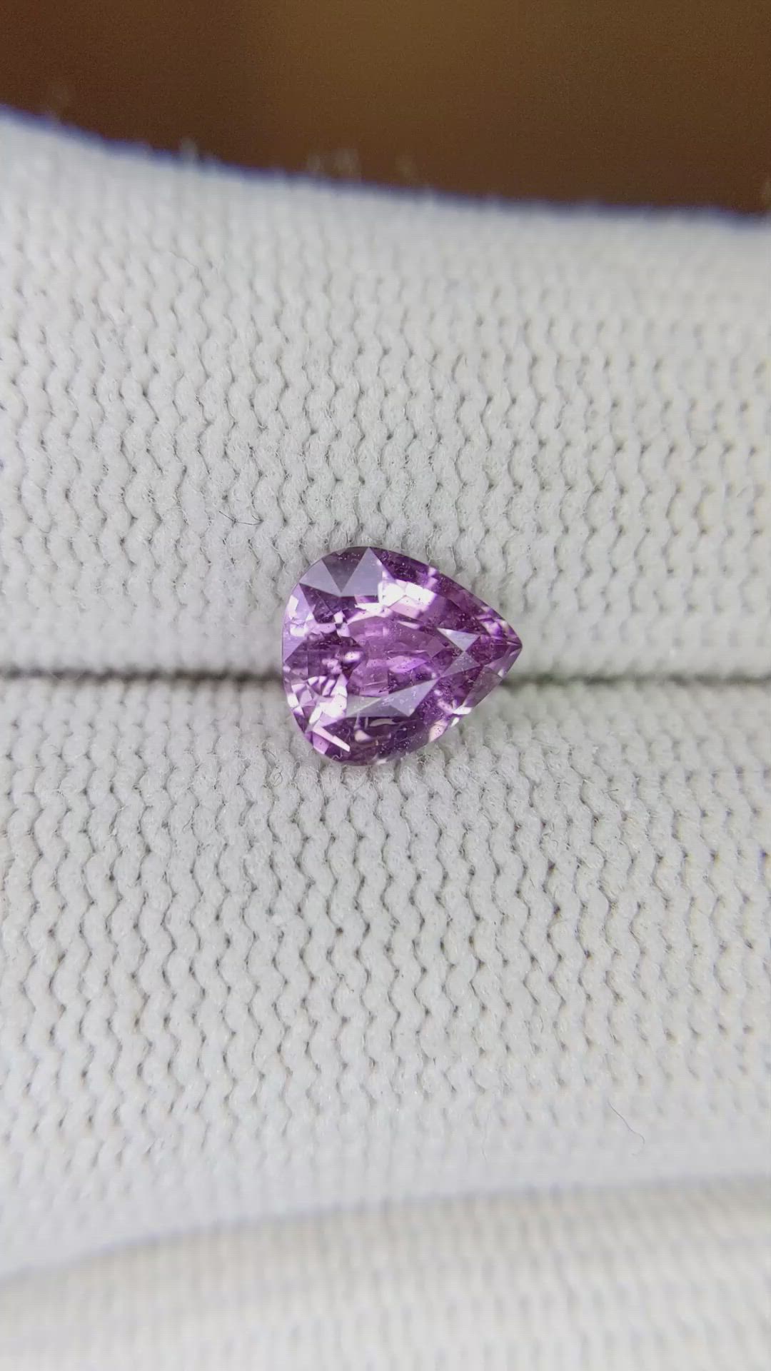 1.08 Ct. Purple Sapphire from Ceylon (Sri Lanka) Size Video
