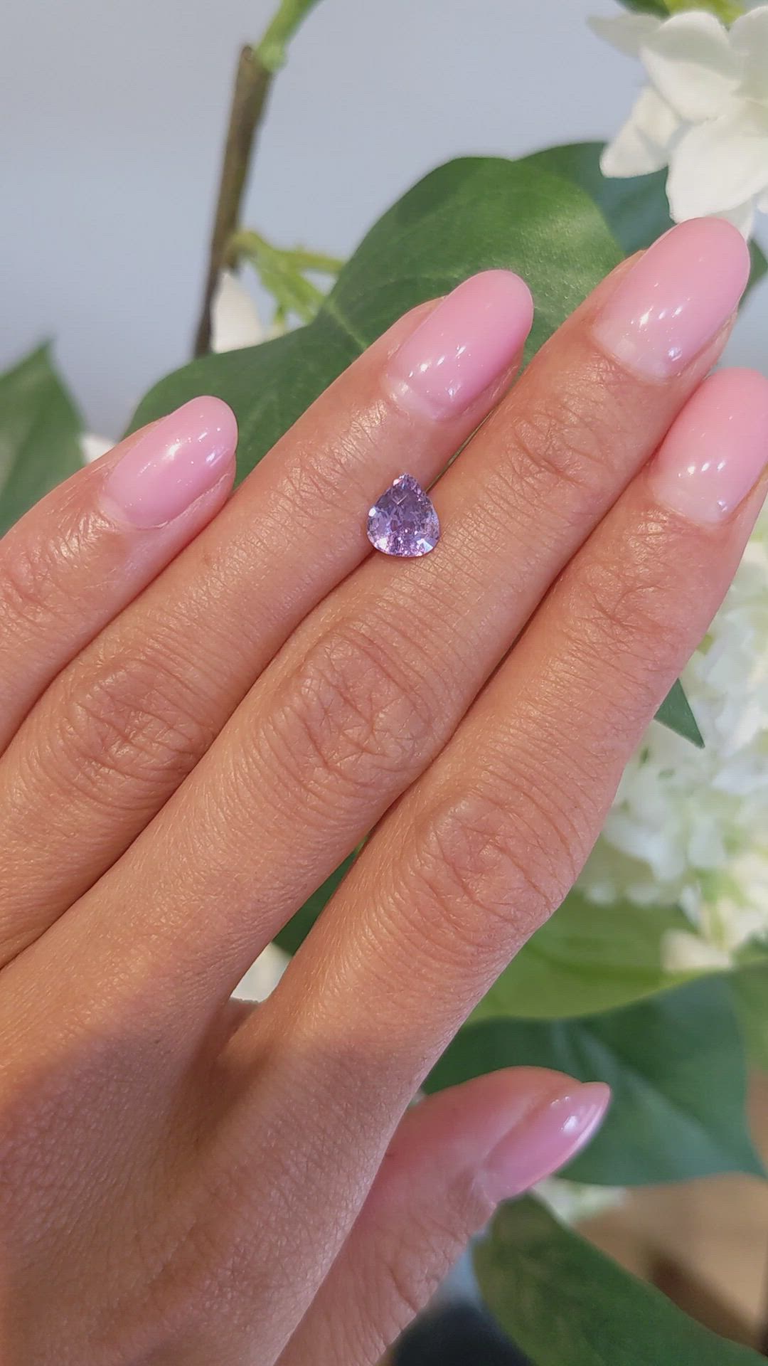 1.08 Ct. Purple Sapphire from Ceylon (Sri Lanka) Size Video