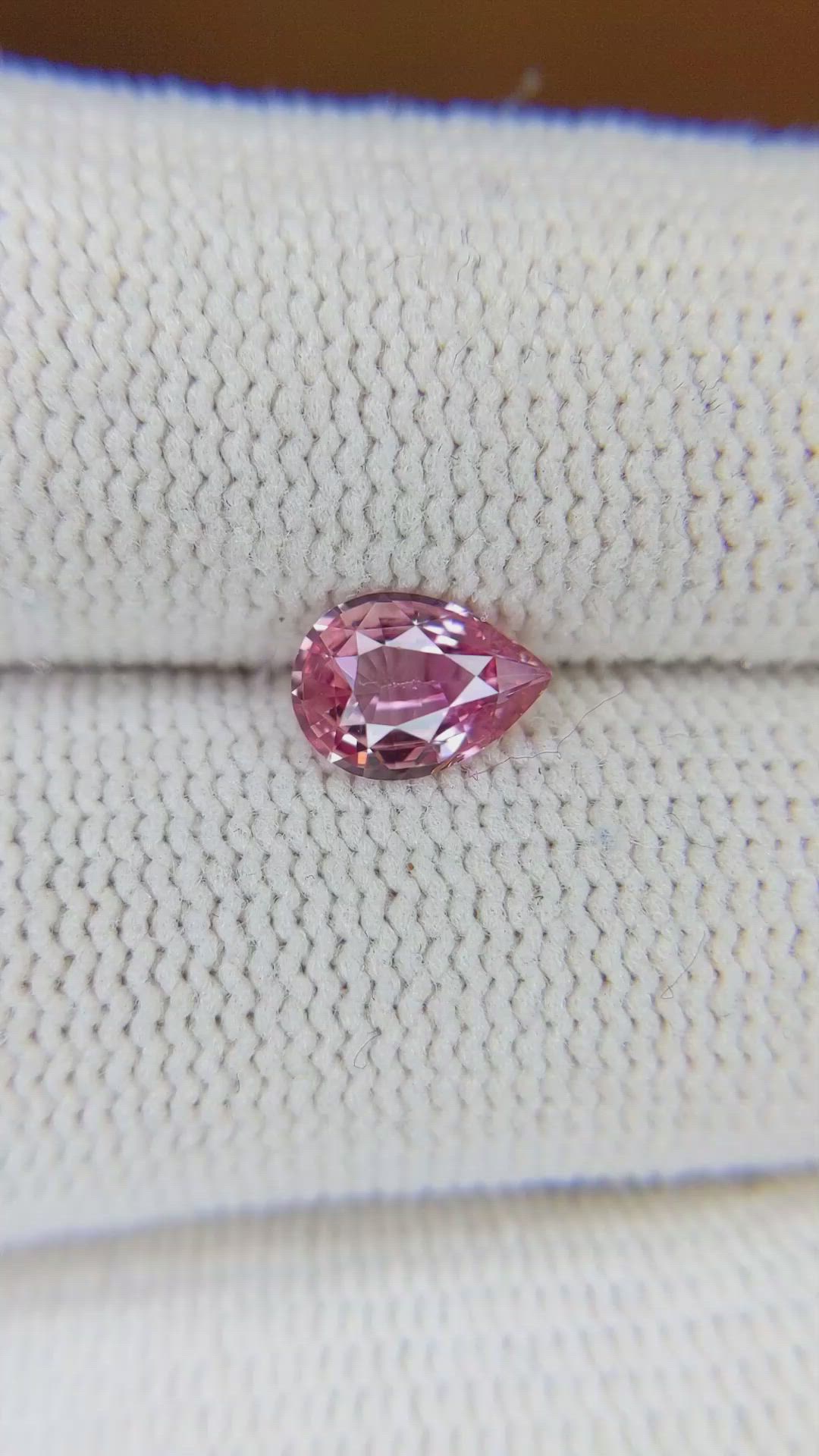 0.83 Ct. Pink Sapphire from Ceylon (Sri Lanka) Size Video