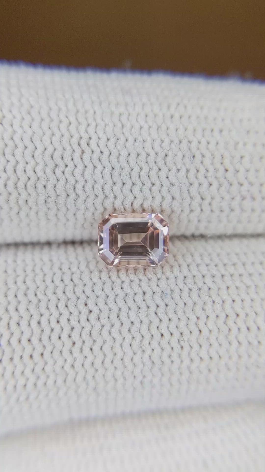 1.04 Ct. Peach Sapphire from Ceylon (Sri Lanka) Size Video