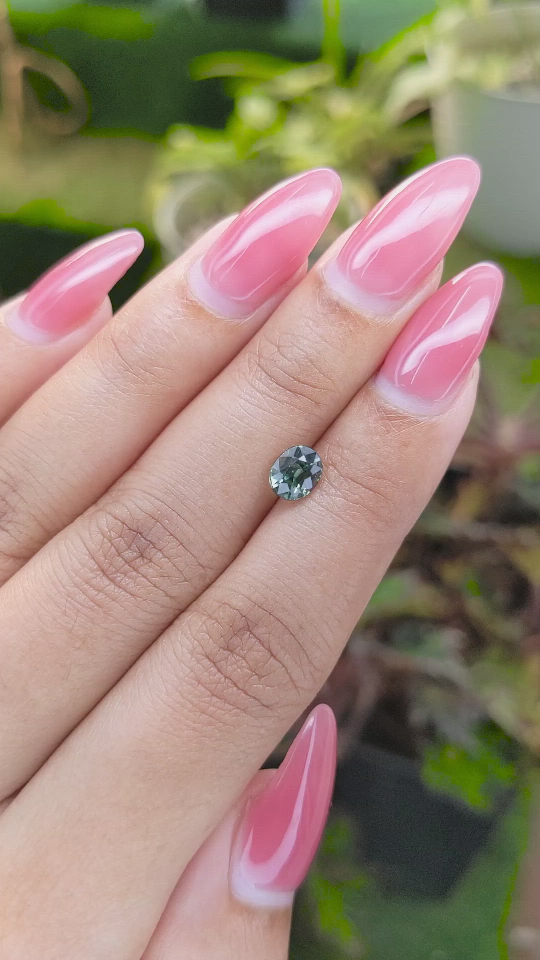 1.12 Ct. Green Sapphire from Madagascar Size Video