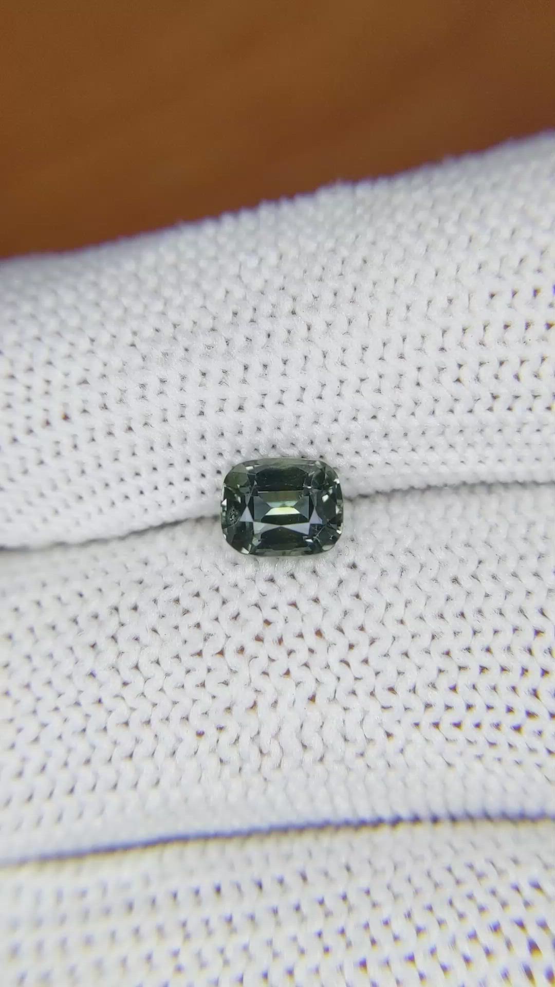 1.12 Ct. Green Sapphire from Madagascar Size Video
