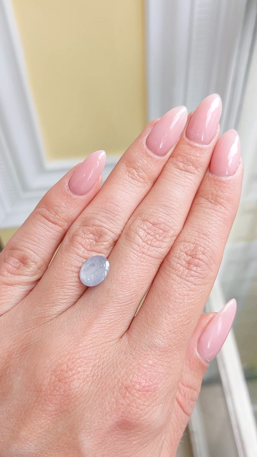 3.17 Ct. Grey Star Sapphire from Ceylon (Sri Lanka) Size Video