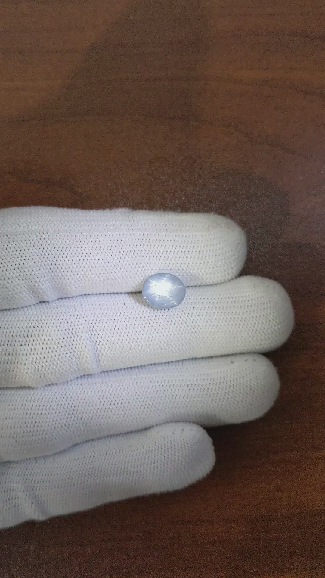 3.17 Ct. Grey Star Sapphire from Ceylon (Sri Lanka) Size Video
