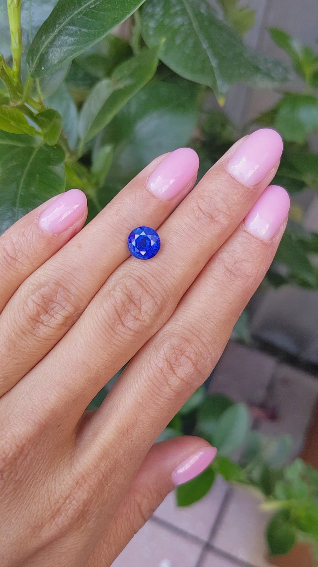 2.76 Ct. Blue Sapphire from Ceylon (Sri Lanka) Size Video